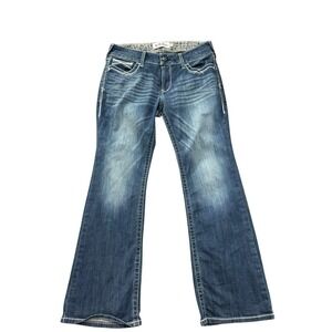 Ariat Ladies R.E.A.L Jeans Mid Rise Stretch Entwined Bootcut Cowgirl Size 32R